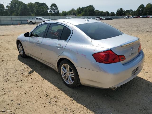 JN1DV6AP0CM700408 - 2012 INFINITI G25 BASE GRAY photo 3