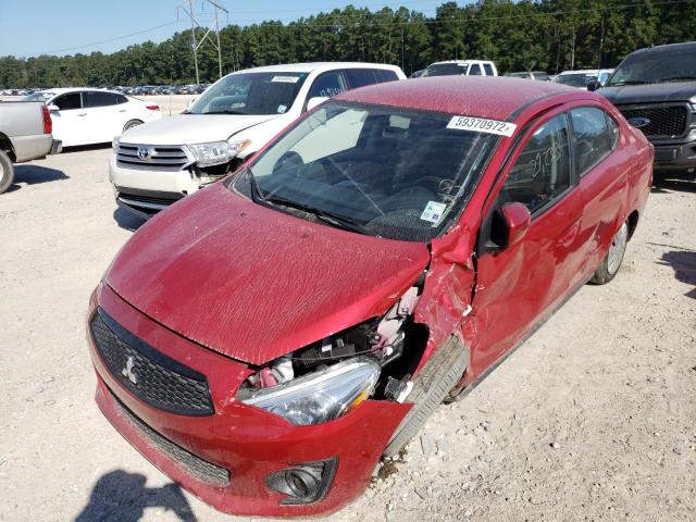 ML32F3FJ4LHF06371 - 2020 MITSUBISHI MIRAGE G4 MAROON photo 2