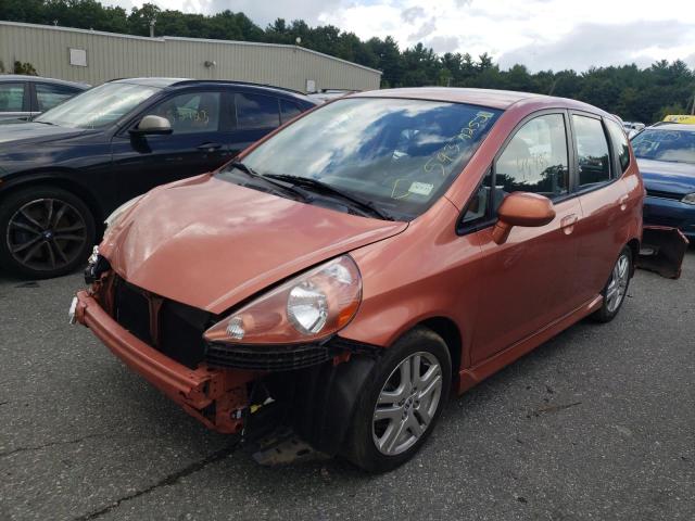 JHMGD38687S038179 - 2007 HONDA FIT S RED photo 2