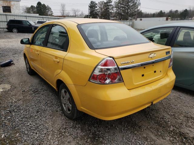 KL1TD5DE0AB073905 - 2010 CHEVROLET AVEO YELLOW photo 3