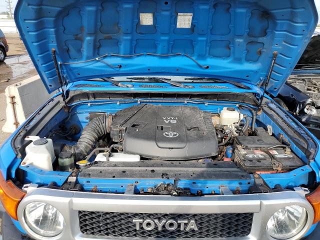 JTEBU11F870036756 - 2007 TOYOTA FJ CRUISER BLUE photo 7