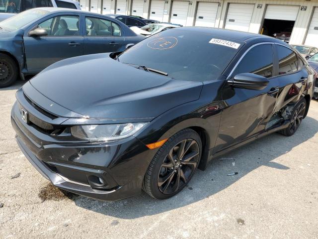 19XFC2F89ME000909 - 2021 HONDA CIVIC SPOR BLACK photo 2