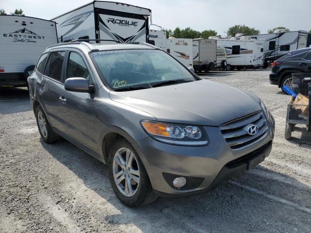 5XYZK3AB5CG127974 - 2012 HYUNDAI SANTA FE L GRAY photo 1