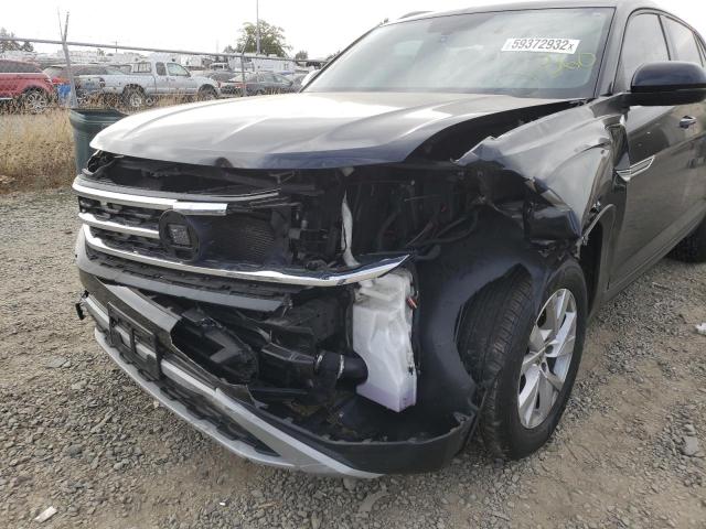 1V2AC2CA5LC200336 - 2020 VOLKSWAGEN ATLAS CROS Черный фото 9