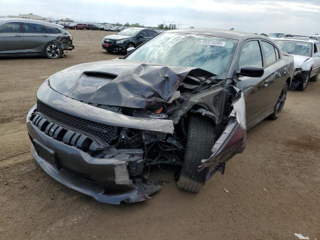 2C3CDXMG2LH163819 - 2020 DODGE CHARGER GT GRAY photo 2