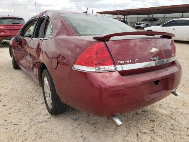 2G1WC57M691226545 - 2009 CHEVROLET IMPALA 2LT BURGUNDY photo 3