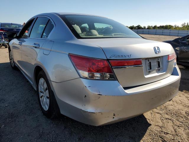 1HGCP2F33CA016859 - 2012 HONDA ACCORD LX SILVER photo 3