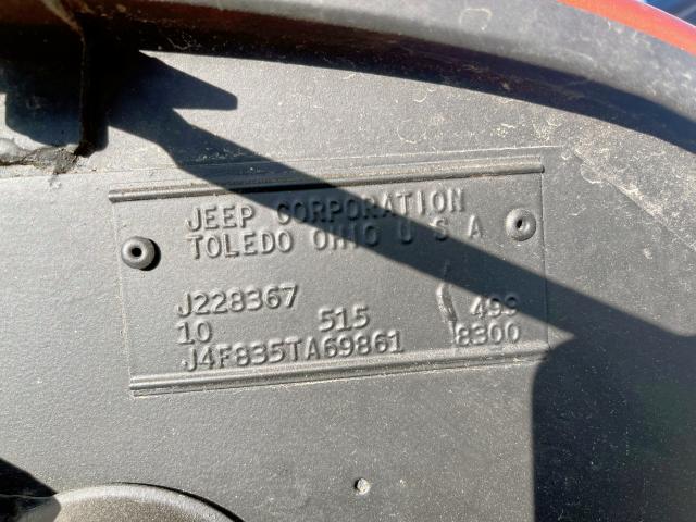 J4F835TA69861 - 1974 JEEP CJ5 ORANGE photo 10