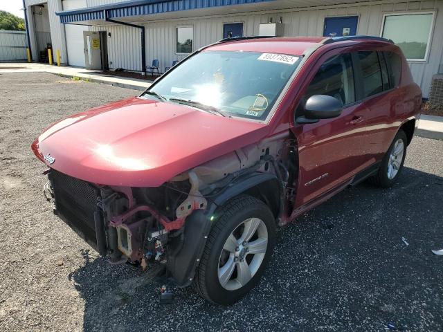 1C4NJDBB3ED828522 - 2014 JEEP COMPASS SP RED photo 2