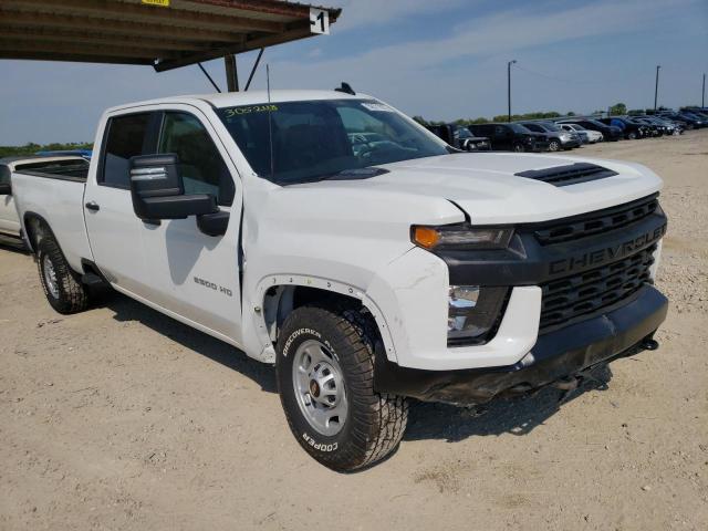 1GC1WLEY6MF305248 - 2021 CHEVROLET SILVERADO WHITE photo 1