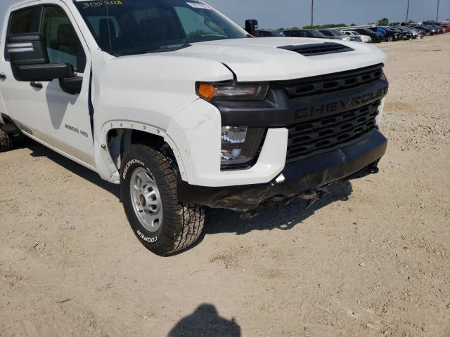 1GC1WLEY6MF305248 - 2021 CHEVROLET SILVERADO WHITE photo 9