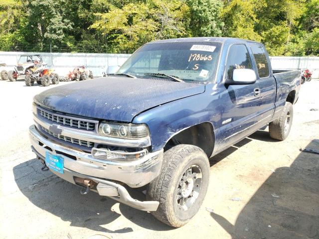 1GCEK19T41E178663 - 2001 CHEVROLET SILVERADO BLUE photo 2