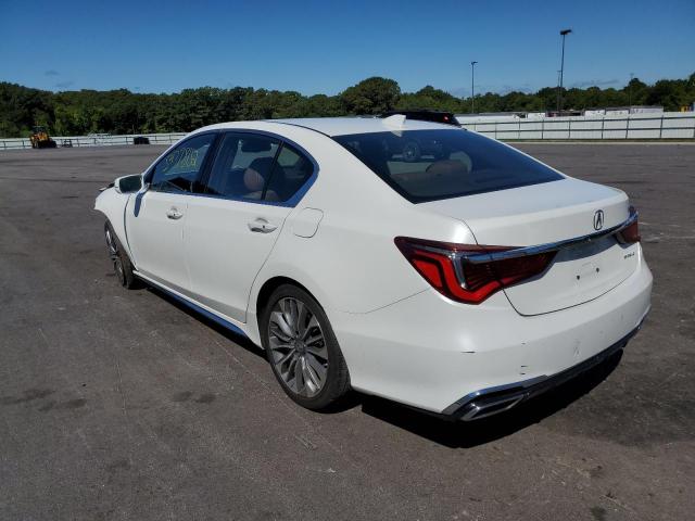 JH4KC1F51JC001262 - 2018 ACURA RLX TECH WHITE photo 3