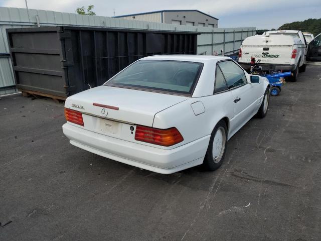 WDBFA66E1NF050583 - 1992 MERCEDES-BENZ 500SL WHITE photo 4