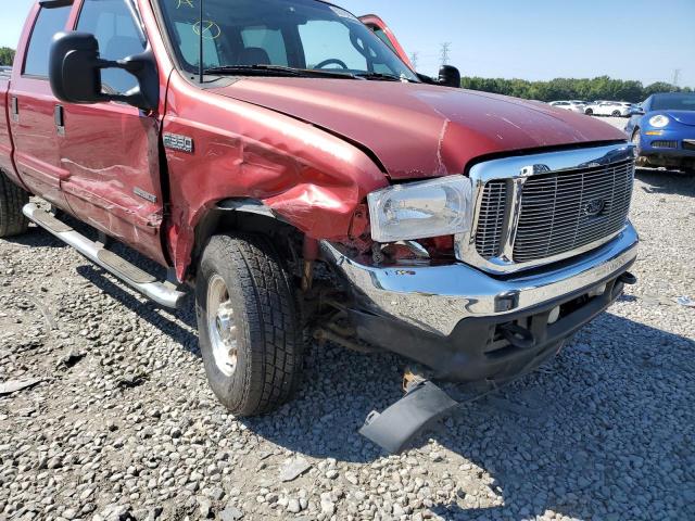 1FTSW31F93EA93555 - 2003 FORD F350 SRW S RED photo 9