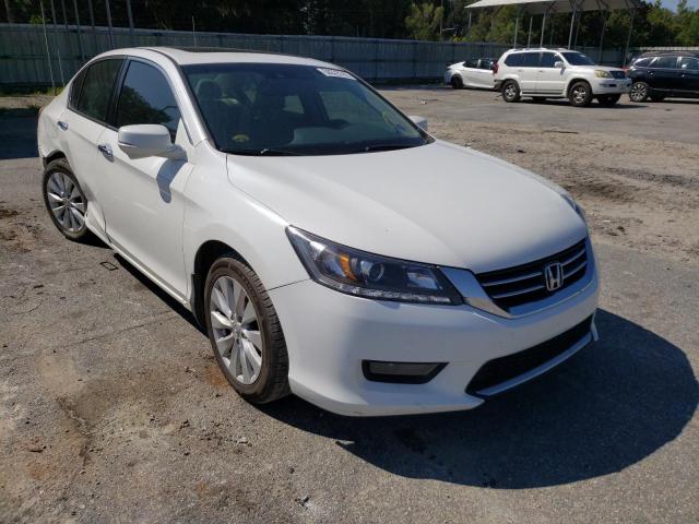 1HGCR3F89EA016251 - 2014 HONDA ACCORD EXL WHITE photo 1