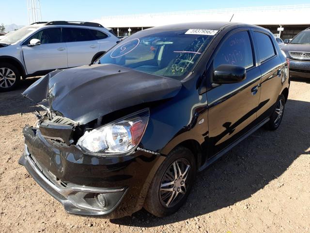 ML32A3HJ2KH015661 - 2019 MITSUBISHI MIRAGE BLACK photo 2