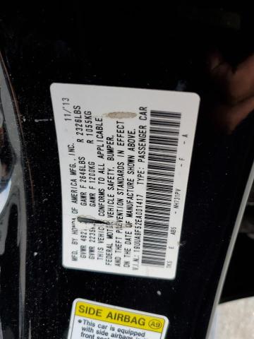 19UUA9F52EA001417 - 2014 ACURA TL TECH BLACK photo 10