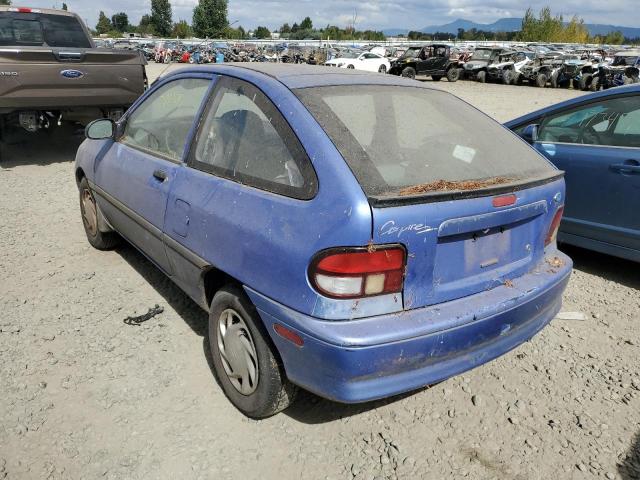 KNJLT05H6T6187312 - 1996 FORD ASPIRE BLUE photo 3