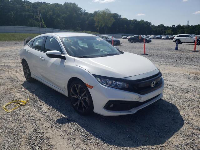 2HGFC2F83KH567393 - 2019 HONDA CIVIC SPOR WHITE photo 1