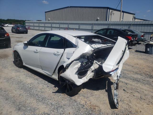 2HGFC2F83KH567393 - 2019 HONDA CIVIC SPOR WHITE photo 3