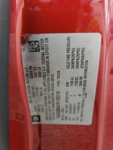 1GCHSBEA1F1152110 - 2015 CHEVROLET COLORADO L BURGUNDY photo 10