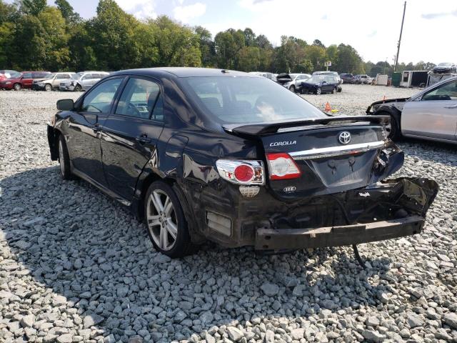 5YFBU4EE7DP168318 - 2013 TOYOTA COROLLA BA CHARCOAL photo 3