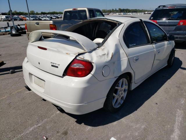 1B3AS66S95D237937 - 2005 DODGE NEON SRT-4 WHITE photo 4