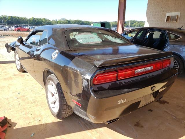 2C3CDYAG2DH607437 - 2013 DODGE CHALLENGER BLACK photo 3