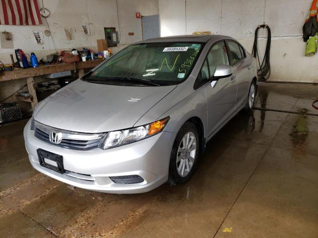 19XFB2F95CE020908 - 2012 HONDA CIVIC EXL 银色 照片 2