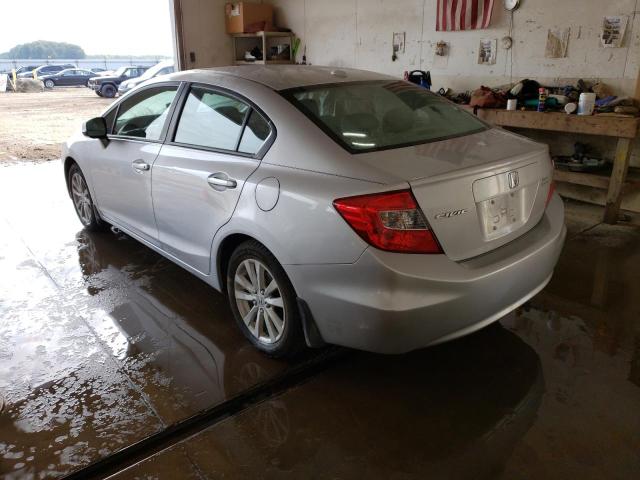 19XFB2F95CE020908 - 2012 HONDA CIVIC EXL 银色 照片 3