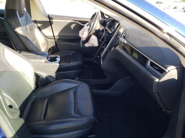 5YJSA1E19FF103070 - 2015 TESLA MODEL S Կապույտ լուսանկար 5