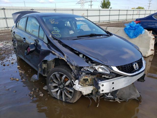 2HGFB2F97FH503214 - 2015 HONDA CIVIC EXL رمادي صورة 1