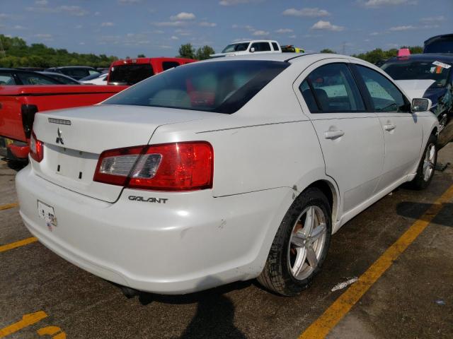 4A32B2FF2BE024149 - 2011 MITSUBISHI GALANT FE WHITE photo 4