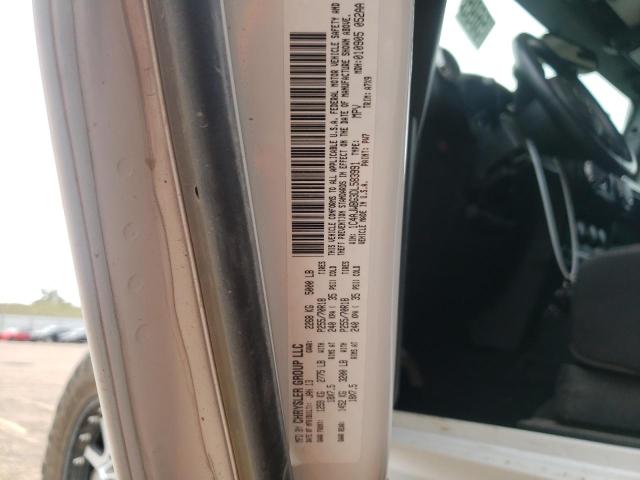 1C4AJWBG3DL583991 - 2013 JEEP WRANGLER S WHITE photo 10