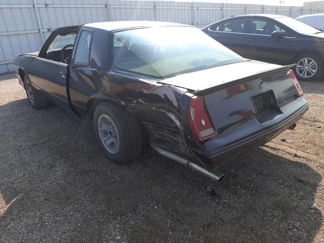 1G1GZ11GXHP124486 - 1987 CHEVROLET MONTECARLO Schwarz Foto 3