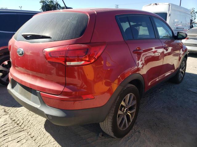 KNDPB3AC6E7644698 - 2014 KIA SPORTAGE B RED photo 4