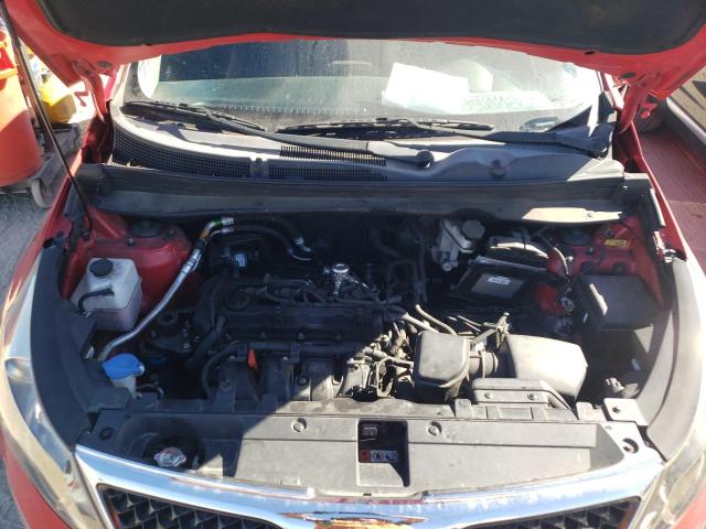 KNDPB3AC6E7644698 - 2014 KIA SPORTAGE B RED photo 7