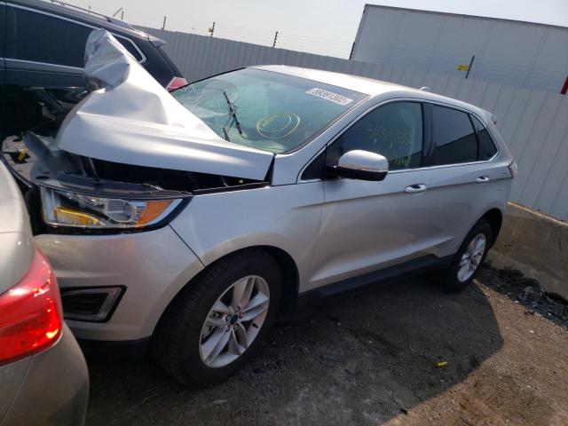 2FMPK3J84JBC58452 - 2018 FORD EDGE SEL SILVER photo 2