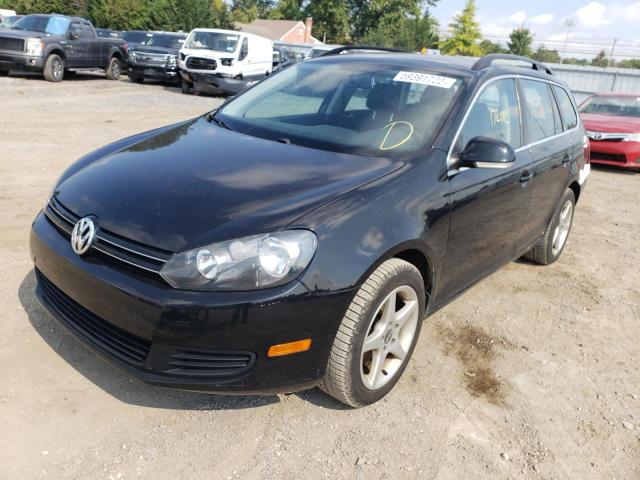 3VWML7AJXEM620302 - 2014 VOLKSWAGEN JETTA TDI BLACK photo 2