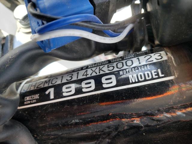 JH2MC1314XK500123 - 1999 HONDA CMX250 C BLACK photo 10