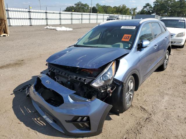 KNDCE3LC2M5463272 - 2021 KIA NIRO EX PR BLUE photo 2