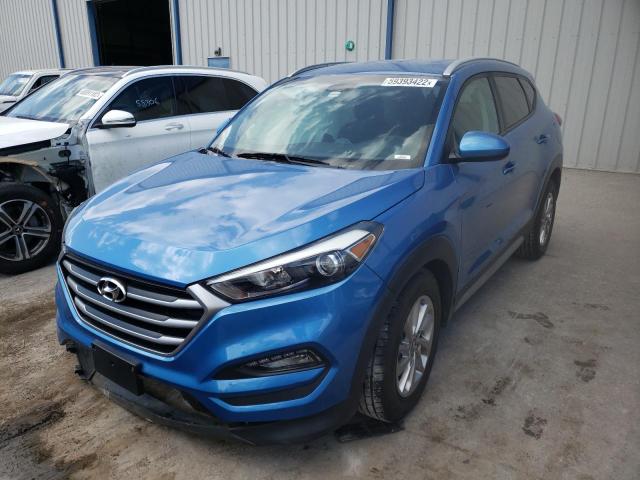 KM8J3CA49JU718179 - 2018 HYUNDAI TUCSON SEL BLUE photo 2