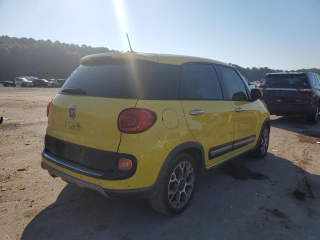 ZFBCFADH6EZ019949 - 2014 FIAT 500L TREKK YELLOW photo 4