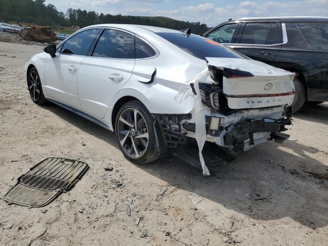 5NPEJ4J28MH099167 - 2021 HYUNDAI SONATA SEL WHITE photo 3