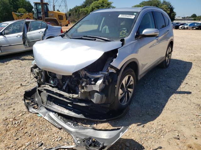 5J6RM3H90FL009556 - 2015 HONDA CR-V TOURI SILVER photo 2