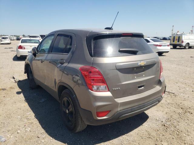 KL7CJKSB2LB340003 - 2020 CHEVROLET TRAX LS GRAY photo 3