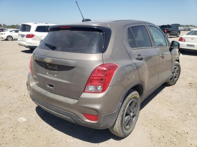 KL7CJKSB2LB340003 - 2020 CHEVROLET TRAX LS GRAY photo 4