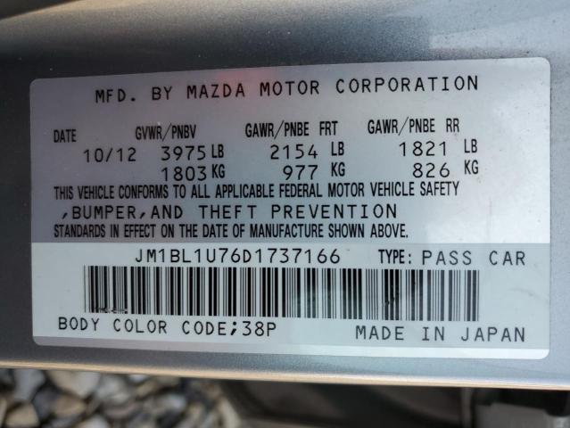 JM1BL1U76D1737166 - 2013 MAZDA 3 I SILVER photo 10