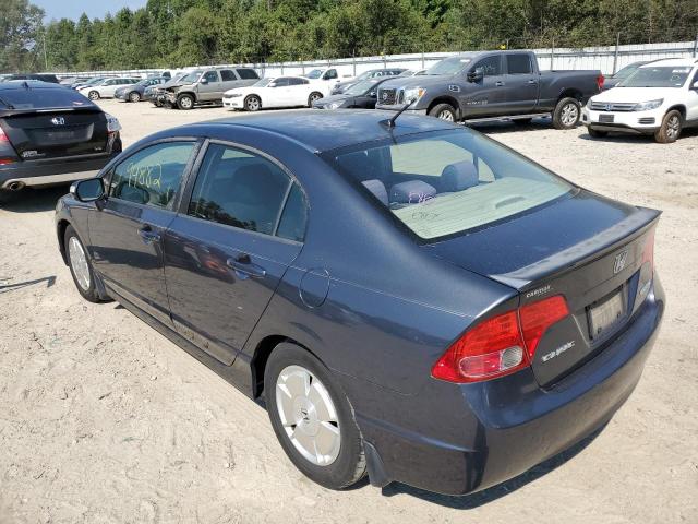 JHMFA36267S019988 - 2007 HONDA CIVIC HYBR GRAY photo 3